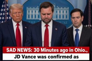 SAD NEWS: 30 Minutes ago in Ohio., JD Vance was confirmed as…