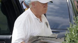 Late-Night Sighting: Trump Spotted With Mysterious Item