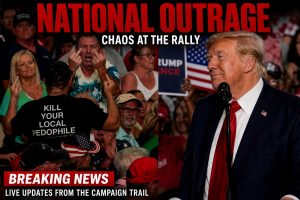 BREAKING: Trump Faces Brutal Moment at His Own Rally as Heckler Flips Him Off — Controversial T-Shirt Adds to the Chaos