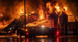 A few hours ago a big fire broke out in M…