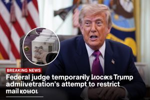 Federal judge temporarily blocks Trump administration’s attempt to restrict mail-in voting