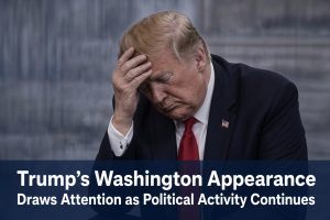 Trump’s Washington Appearance Draws Attention as Political Activity Continues