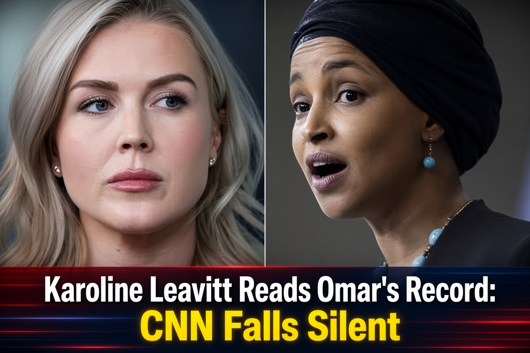 Karoline Leavitt Ilhan Omar