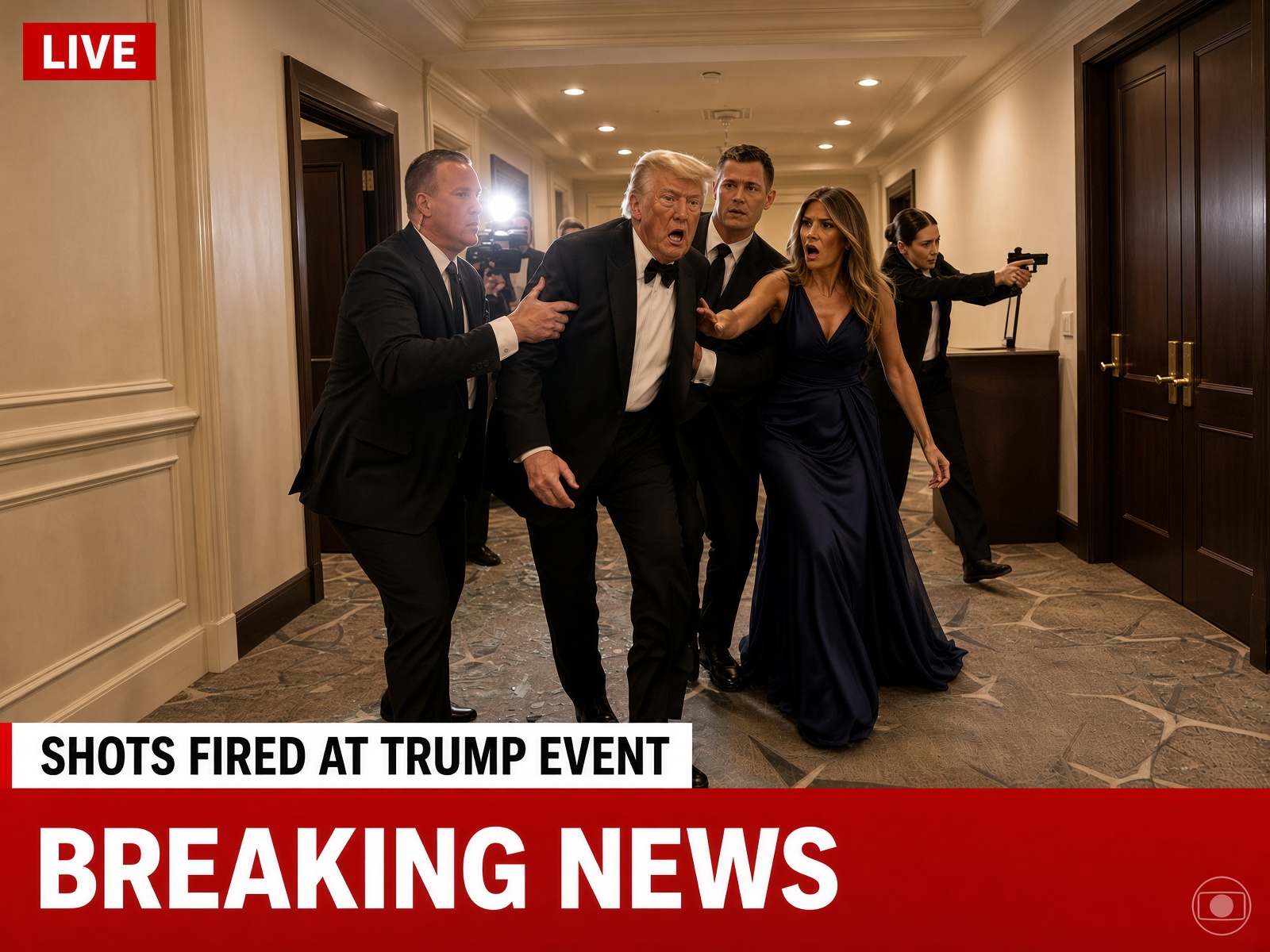 Trump shot DC security