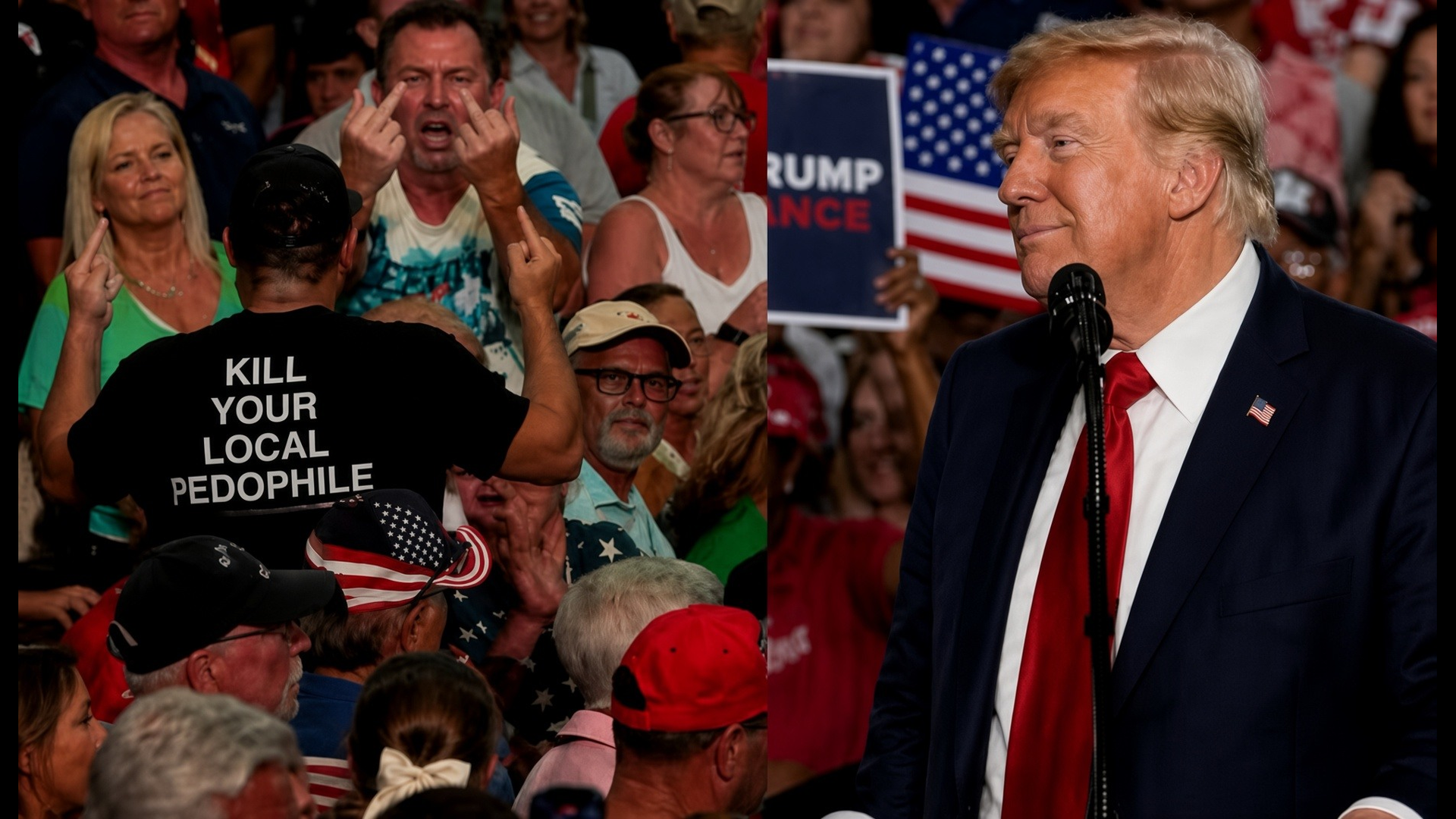 Trump rally heckler