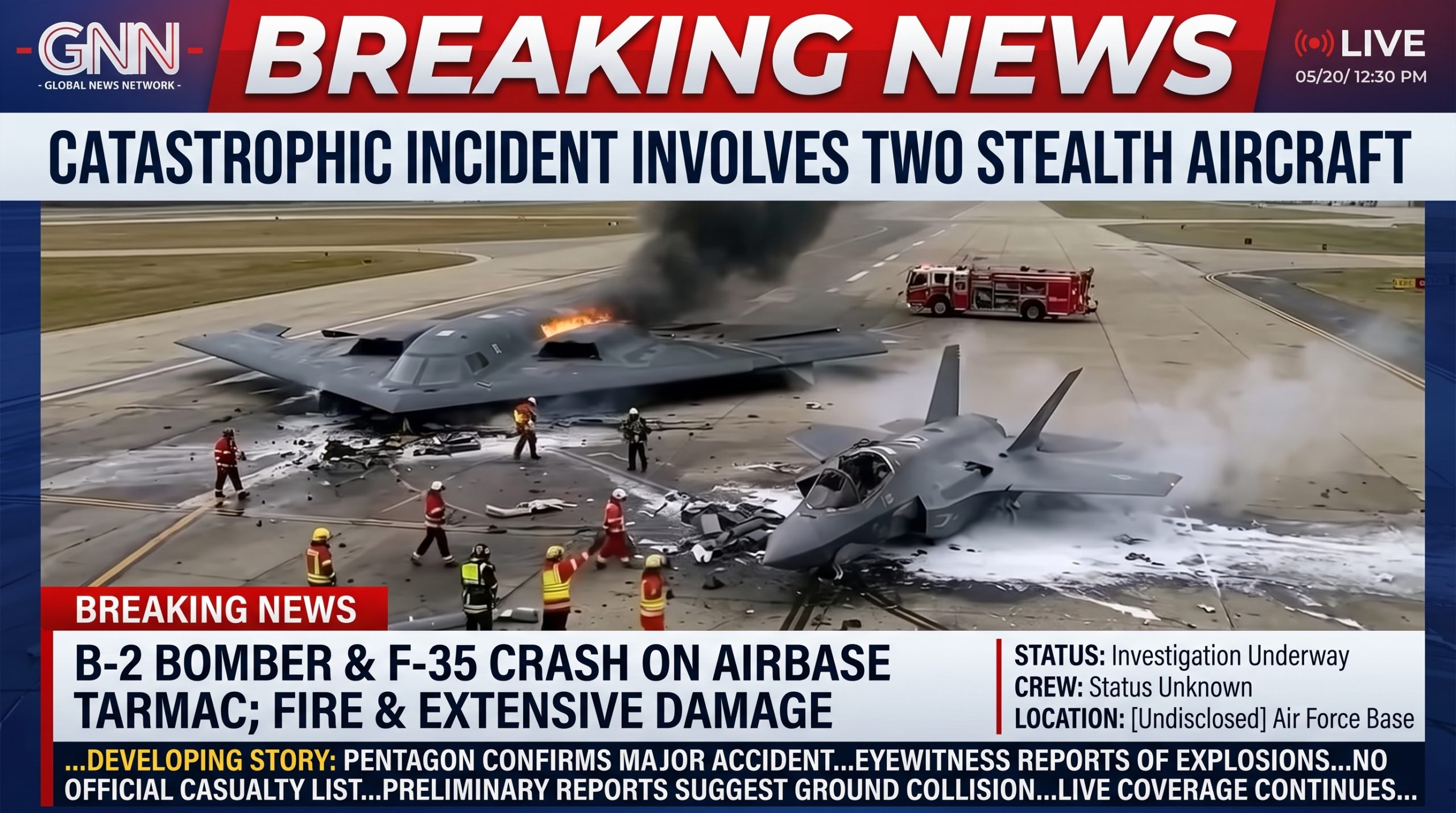 B-2 bomber emergency